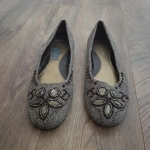 Ann Marino embellished flats